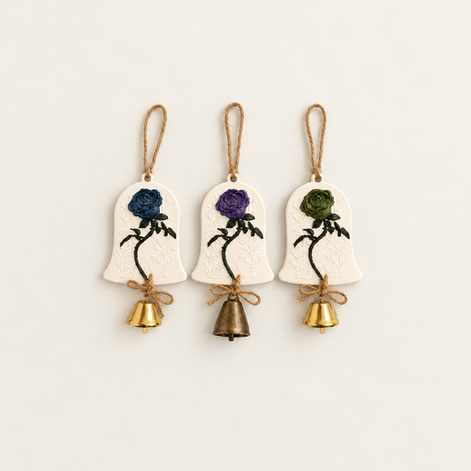 Rose Bell Scented Plaster Ornament - ORYAORI