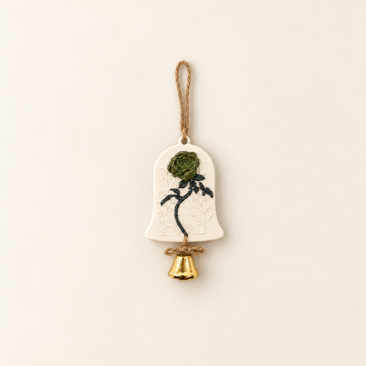 Rose Bell Scented Plaster Ornament - ORYAORI