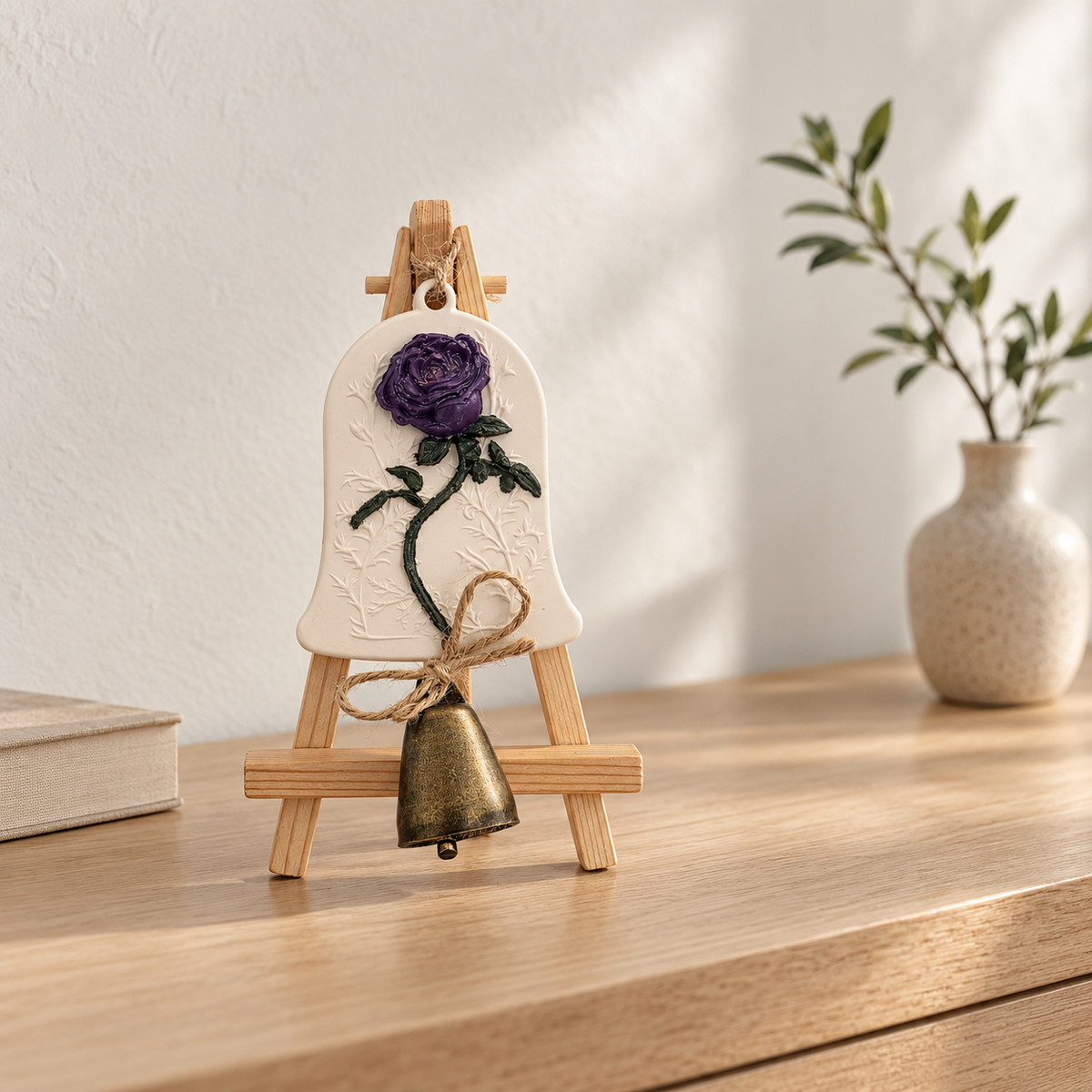 Rose Bell Scented Plaster Ornament - ORYAORI