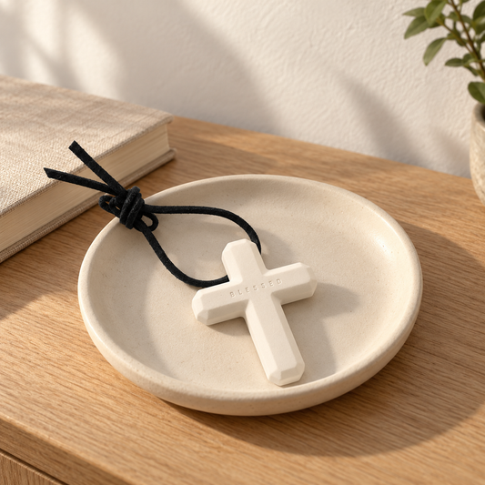 Blessed Cross Scented Plaster Ornament - ORYAORI