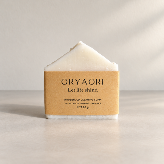 Dish & Laundry Soap Bar – Coconut & Olive, 80 g - ORYAORI
