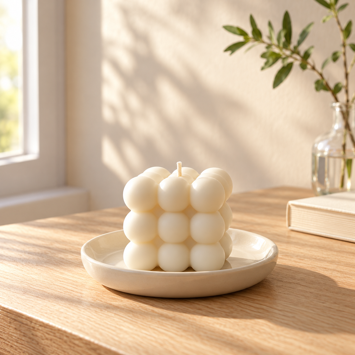 Bubble Cube Scented Candle – 155 g - ORYAORI
