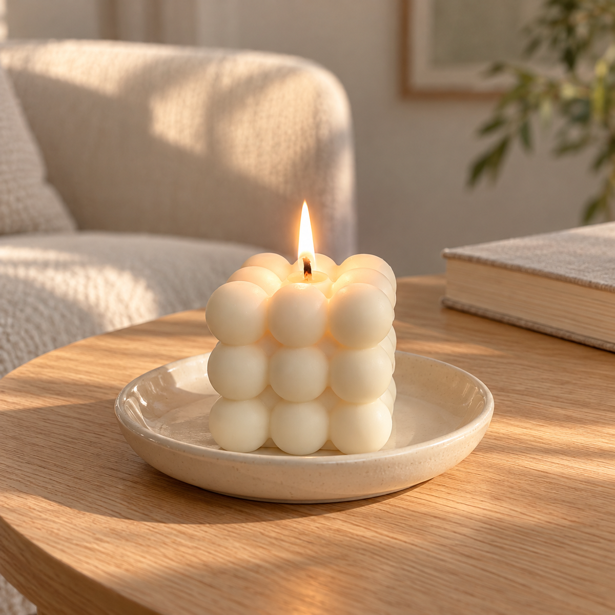 Bubble Cube Scented Candle – 155 g - ORYAORI