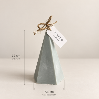 Faceted Pyramid Scented Candle – 150 g - ORYAORI