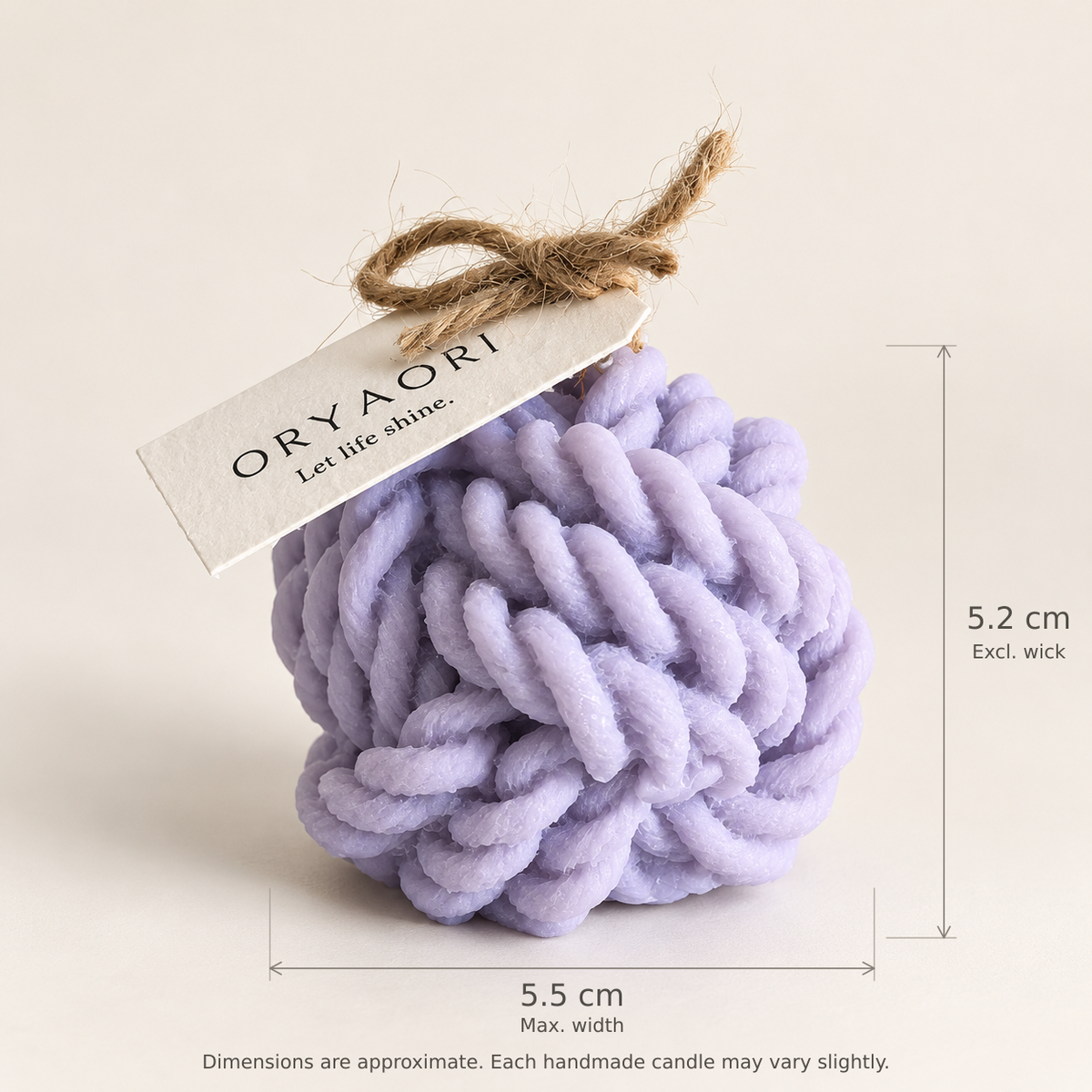 Yarn Ball Scented Candle – 70 g - ORYAORI