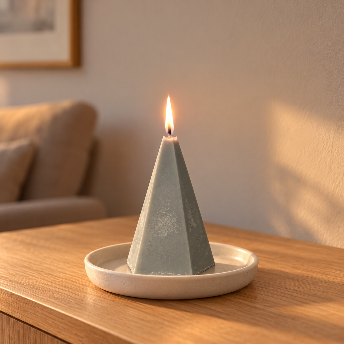 Faceted Pyramid Scented Candle – 150 g - ORYAORI
