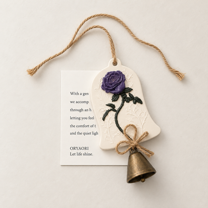 Rose Bell Scented Plaster Ornament - ORYAORI