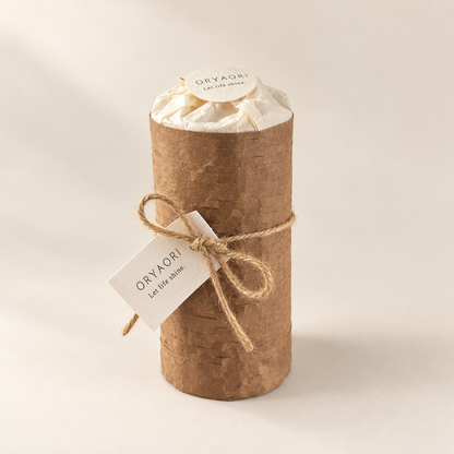 Ribbed Pillar Scented Candle – 180 g - ORYAORI